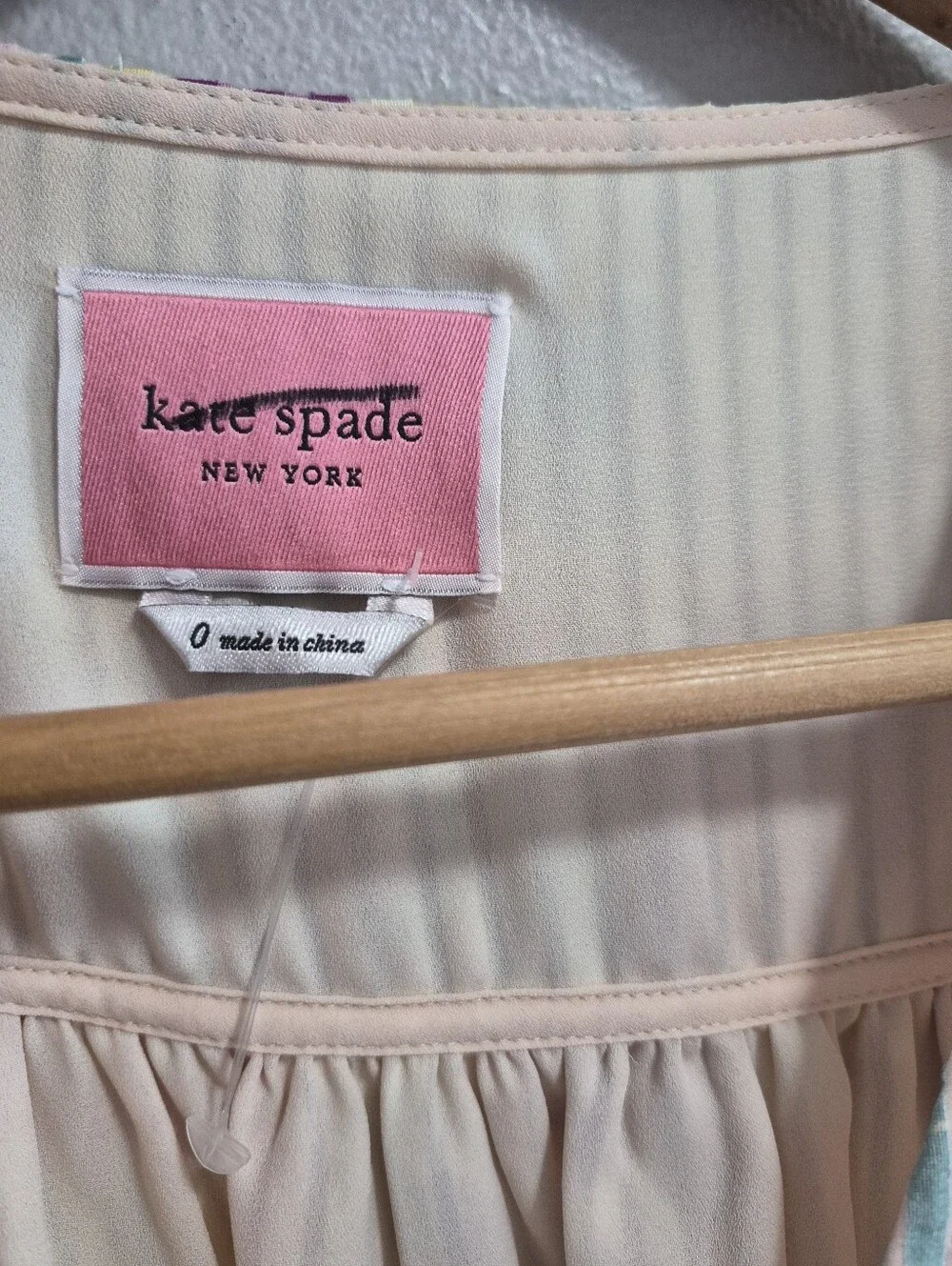 Kate Spade New York NWOT CREAM Women's Painted Petals Burnout Dress Size 0